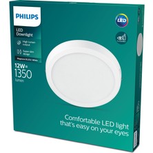 Philips Magneos Yuvarlak Tavan Lambası 12W 1350 Lumen 4000K Gün Işığı (21 Cm)
