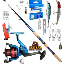 Oslo 3000 210cm 50-100gr Piranha Ultimate Rapala Maket Balık Spin Olta Takımı Seti