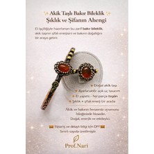 Prof. Nari Akik Taşlı Bakır Bilezik