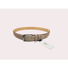 İstanbul Belt Erkek Hakiki Süet Deri Kemer – 3.5 CM – Gümüş Ton Tokalı, Dayanıklı, Şık & Gerçek Deriden Kemer
