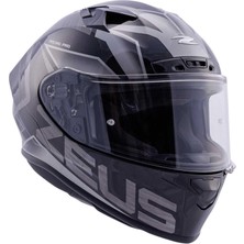 Zeus KASK/ZS-826 Pearl Black Bk3 Sılver