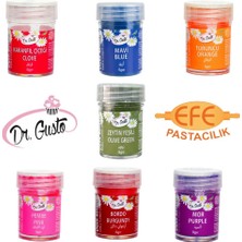 Dr. Gusto Yenilebilir Şeker Hamuru Figür ve Çiçek Boyası Seti – 7 Renk (5 gr x 7 Adet)