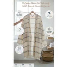 DNRYSL %100 Pamuk Havlu Peştemal Bornoz, Kapüşonlu Yumuşak, Hafif ve Hızlı Kuruma Banyo ve Plaj Bornozu