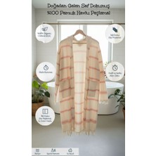 DNRYSL %100 Pamuk Havlu Peştemal Bornoz, Kapüşonlu Yumuşak, Hafif ve Hızlı Kuruma Banyo ve Plaj Bornozu