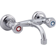 Topsan Aplike Sabit Lavabo Batarya