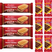 Ülker Çokokrem Pötibör Bisküvi ve Çok Çıtırtı Çikolatalı Gofret Karma Set