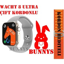 Normadia Wacht 8 Ultra Akıllı Saat, Oppo A54 Uyumlu, Kordon Hediyeli, Konuşma Özellikli