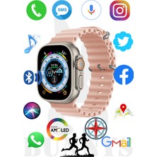 Normadia Samsung Galaxy Note Fe Uyumlu Akıllı Saat Watch 8 Ultra 49MM Amoled Ekran