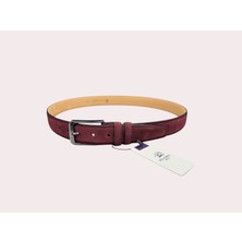 İstanbul Belt Erkek Hakiki Süet Deri Kemer – 3.5 CM – Gümüş Ton Tokalı, Dayanıklı, Şık & Gerçek Deriden Kemer