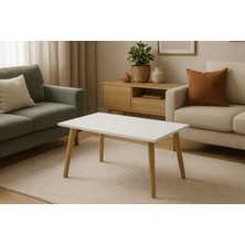 Ahşap Ayaklı Modern Orta Sehpa