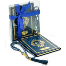 İhvan Online Hediyelik Isme Özel Kabartmalı Yaldızlı Deri Ciltli Yasini Şerif Kitabı - Çanta Boy – 128 Sayfa - Lacivert