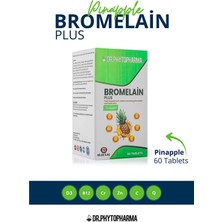 Dr. Phytopharma Bromelain, Kuersetin, Vitamin C, Vitamin D, Vitamin B12, Mate, Çinko, Krom Içeren Takviye 60 Tablet