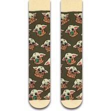 Neşeli Çoraplar Baby Yoda Renkli Unisex Çorap