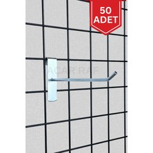 PremiumPort 50 Adet Tel Pano Kancası, 20 cm Raf ve Tel Askısı Seti