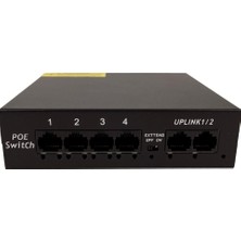 Longline 6-Port 10/100MBPS Masaüstü 4-Port Poe+ Switch