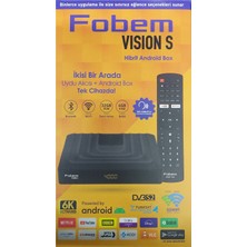 Özbience Hibrit Android Tv Box, 4gb Ram, 32GB Hdd, 1.5ghz, Ses Komutlu, Fobem Vısıon S