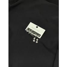 316L Çelik Gümüş Renk 6lı, Set Küpe