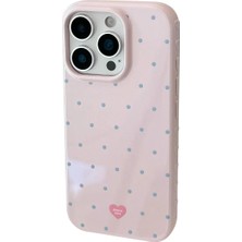 Lama Case Apple iPhone 16 Kılıf Pastel Dreams Koleksiyonu Puantiye Desenli Kapak