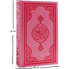 Fetih Yayınları Hafız Boy Arapça Kuran-I Kerim  Pembe/mavi F053 P-M