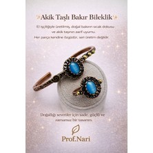 Prof. Nari Akik Taşlı Bakır Bilezik