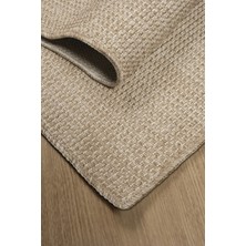 Bej Sisal Yolluk – Pamuk Tabanlı, Kaymaz, Toz Tutmaz, Yıkanabilir Modern Halı