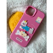 Lama Case Apple iPhone 11 Kılıf Pastel Pop Koleksiyonu Kabartmalı Double Bone Puppies Desenli Kapak