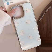 Lama Case Apple iPhone 11 Kılıf Sweet Mood Koleksiyonu Puffy Bear Mint Desenli Kapak
