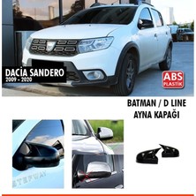Tuning Vadisi Dacia Sandero Batman Yarasa Ayna Kapağı Parlak Siyah Abs 2009 - 2020