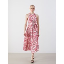 Lc Waikiki Yeni Sezon Halter Yaka Çiçekli Elbise