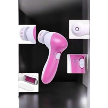 Özbience Taşınabilir Yüz Temizleme Cihazı 5 Başlıklı Masaj ve Peeling Seti