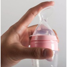 Kaşıklı Mama Biberonu - Pembe