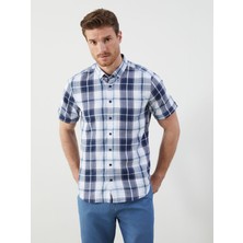 Lc Waikiki Yeni Sezon Regular Fit Kısa Kollu Ekose Erkek Gömlek