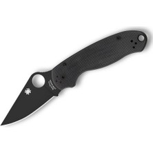 Spyderco Para 3 Black G-10 Black Blade Plainedge Çakı