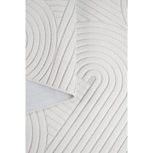 Krem Beyaz Bukle Dokuma Makine Halısı – Saçaklı Yolluk, Salon, Oturma ve Çocuk Odası Halısı