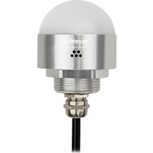 Mesan ms 9601.24VDC Ø50 M30 Somun Bağlantılı LED Indikatör Rgy Buzzer Gümüş Gövde