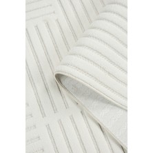 Ekru Beyaz Sisal Bukle Dokuma Makine Halısı – Hasır Yolluk, Salon, Oturma ve Çocuk Odası Halısı