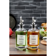 Cooker 2'li 500 ml Cam Yağlık Sirkelik Sosluk Seti CKR3891