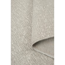 Gri Sisal Yolluk – Pamuk Tabanlı, Kaymaz, Toz Tutmaz, Yıkanabilir Modern Halı