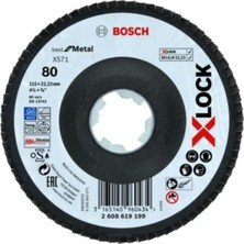 Bosch 115 mm Zımpara, 80 Kum, Dayanıklı ve Çok Yönlü Temizlik Aracı