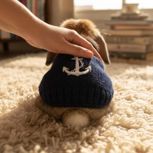 Lady Fify Tavşan Için Lacivert Denizci Kazak