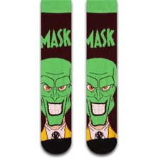 Neşeli Çoraplar Maske Renkli Unisex Çorap