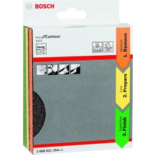 Bosch S473 Çift Taraflı Sünger Zımpara Seti 3 Parça, Çok Yönlü Temizlik Aracı