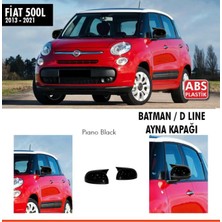 Tuning Vadisi Fiat 500 L Batman Yarasa Ayna Kapağı Piano Black / 2013 - 2021
