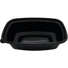 Hakan Ambalaj Mikrodalga Tek Bölmeli Yemek Kabı 50'li