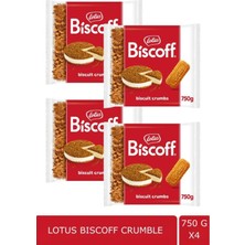 Lotus Biscoff Bisküvi Kırıntısı Crumble 750 G x 4 Adet
