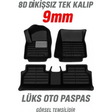 Trobus Dacia Dokker Stepway 2013-2021 Suv Görünümlü Modeller 8d Dikişsiz Tek Kalıp 9mm Lüks Oto Paspas