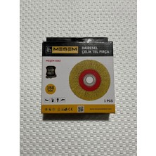 PremiumPort Dairesel Çelik Tel Fırça 150 Mm, Prçn Yuvarlak Kesit, Dayanıklı ve Çok Amaçlı