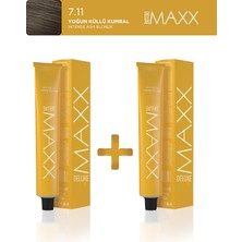 Maxx Deluxe 2'li Tüp Boya 100 ml 7.11 Yoğun Küllü Kumral
