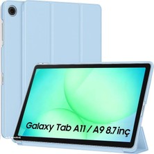 M.TK Moveteck Samsung Galaxy Tab A11/A9 8.7 inç Tablet Kılıfı Akıllı Smart Katlanabilir Renkli Kapak SM-X110 SM-X130