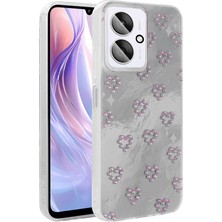 Ceponya Redmi 13C Kılıf Kamera Çıkıntılı Parlak Figürlü Shiny Happy Silikon Kapak